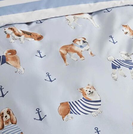 Karaca Home Young Sailor Dog %100 Pamuk Tek Kişilik Rnf Nevresim Takımı