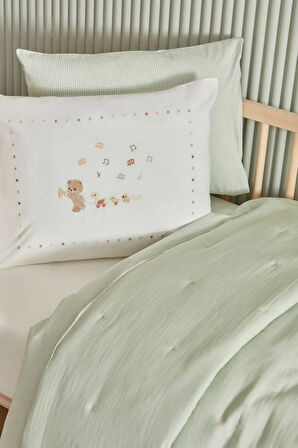 Karaca Home Bebek Eloise Müslin Comfort Set/Uyku Seti Mint