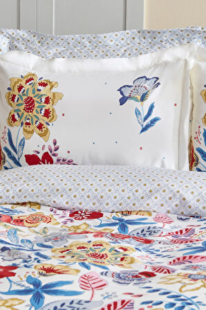 Karaca Home Persly %100 Pamuk Tek Kişilik Nevresim Takımı Mavi