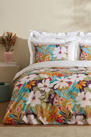 Karaca Home Lumire %100 Pamuk Tek Kişilik Nevresim Takımı Multicolor 