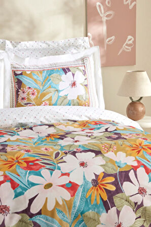 Karaca Home Lumire %100 Pamuk Tek Kişilik Nevresim Takımı Multicolor 