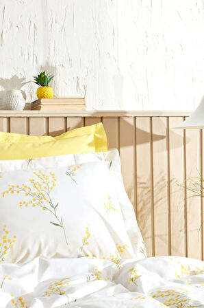 Karaca Home Loretta %100 Pamuk Tek Kişilik Nevresim Takımı Sarı