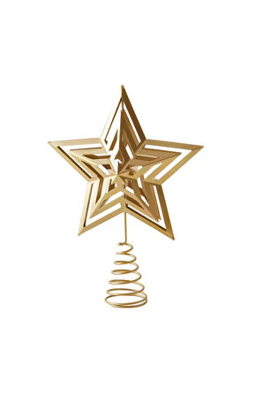 Karaca Home New Year Yılbaşı Golden Star Ağaç Başlığı