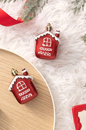 Karaca Home New Year Yılbaşı Cookie House 2 Parça Ağaç Süsü Seti