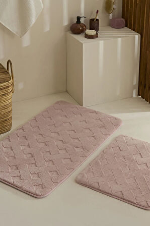 Karaca Home Karving Banyo Paspası Gül Kurusu