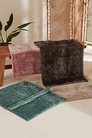 Karaca Home Jules Makarna Banyo Paspası Adaçayı 60x90 cm 