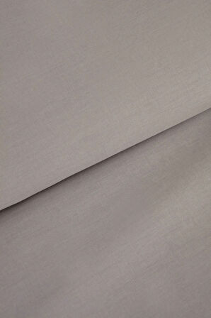 Karaca Home Pure Ruffle %100 Pamuk Çift Kişilik Nevresim Takımı Açık Gri