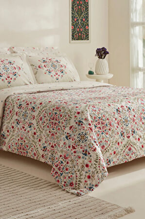 Karaca Home Hevda %100 Pamuk Çift Kişilik Kapitoneli Nevresim Takımı