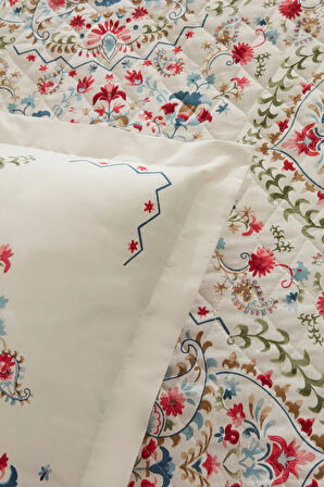 Karaca Home Hevda %100 Pamuk Çift Kişilik Kapitoneli Nevresim Takımı