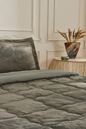 Karaca Home Flufy Çift Kişilik Soft Dream Comfort Set/Uyku Seti Haki