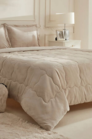 Karaca Home Flufy Tek Kişilik Soft Dream Comfort Set/Uyku Seti Bej