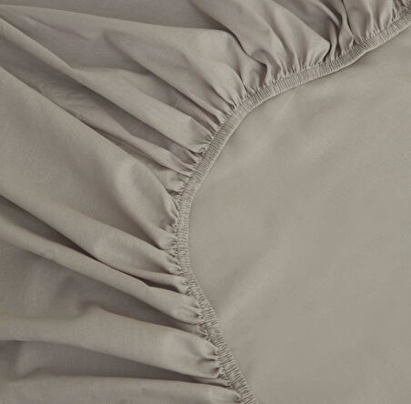 Karaca Home Basıc Gri Fitted Tek Kişilik Çarşaf 100x200x30cm