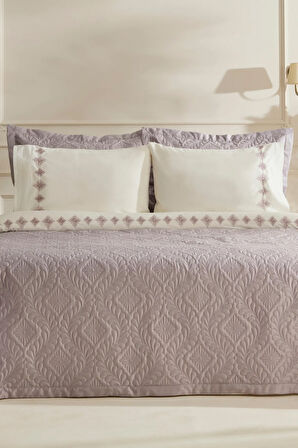 Karaca Home Glory Çift Kişilik %100 Pamuk 7 Parça Düet Set Pembe