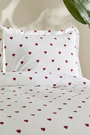 Karaca Home Amour Tek Kişilik Pike Takımı Kırmızı