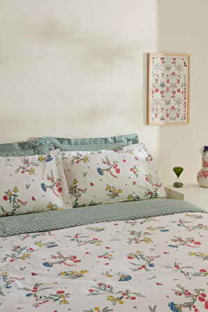 Karaca Home Dina %100 Pamuk Tek Kişilik Nevresim Takımı Multicolor