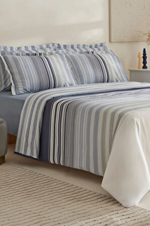 Karaca Home Nolan %100 Pamuk Çift Kişilik Nevresim Takımı Multicolor 