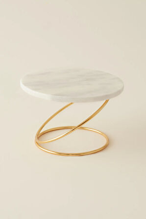 Karaca Home Angelina Mermer Dekoratif Mumluk Gold 19x12 cm