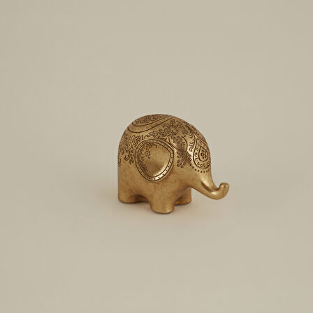 Karaca Home Elephant Biblo Gold 16,5X9,8X11,8CM