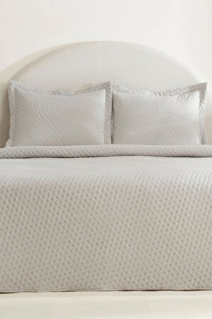 Karaca Home Breeze Soft Çift Kişilik Yatak Örtüsü Gri