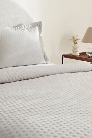 Karaca Home Breeze Soft Çift Kişilik Yatak Örtüsü Gri