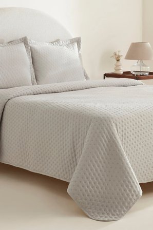 Karaca Home Breeze Soft Tek Kişilik Yatak Örtüsü Gri