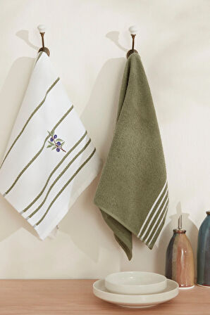 Karaca Home Olive Branch 2'li Mutfak Havlusu