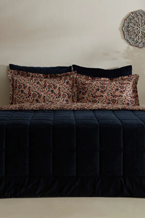 Karaca Home Cassie Luxury Çift Kişilik Comfort Set/Uyku Seti Lacivert