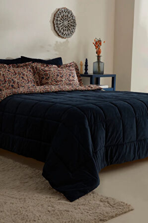 Karaca Home Cassie Luxury Çift Kişilik Comfort Set/Uyku Seti Lacivert