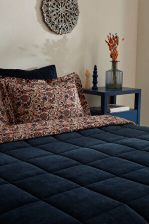 Karaca Home Cassie Luxury Çift Kişilik Comfort Set/Uyku Seti Lacivert