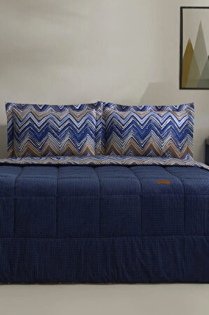 Karaca Home Vega Çift Kişilik Comfort Set Lacivert
