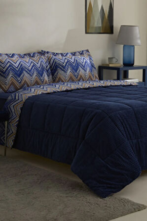Karaca Home Vega Çift Kişilik Comfort Set Lacivert
