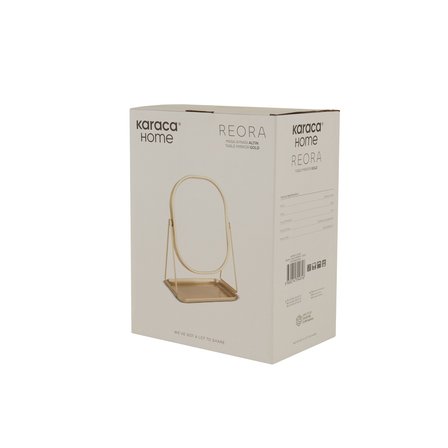 Karaca Home Reora Masa Aynası Gold 20.5x13x28 cm