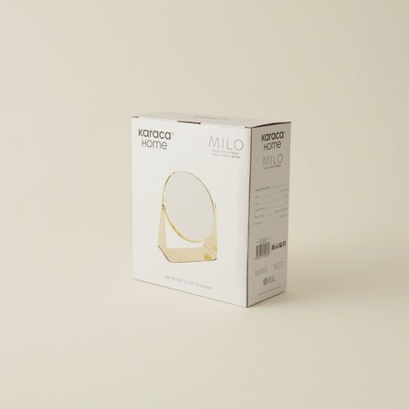 Karaca Home Milo Masa Aynası Gold 7x19x21.3 cm