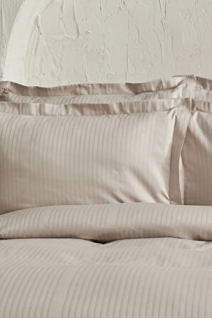Karaca Home Uniq %100 Pamuk Saten King Size Nevresim Takımı Taş
