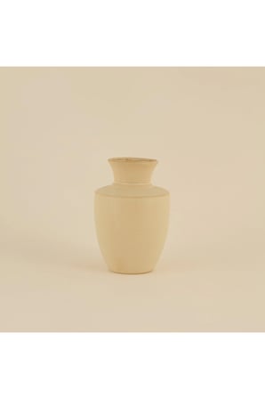 Karaca Home Enna Vazo Bej 14,5x14,5x22 cm