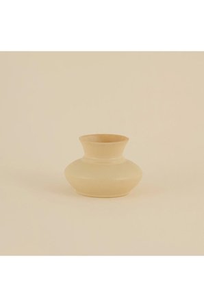 Karaca Home Enna Vazo Bej 17x17x12 cm
