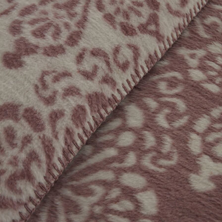 Karaca Home Elvira Tek Kişilik Akrilik Battaniye Mürdüm