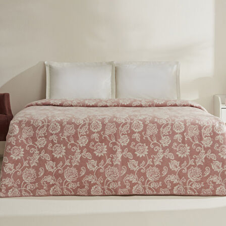 Karaca Home Glorinda Çift Kişilik  Akrilik Mürdüm Battaniye