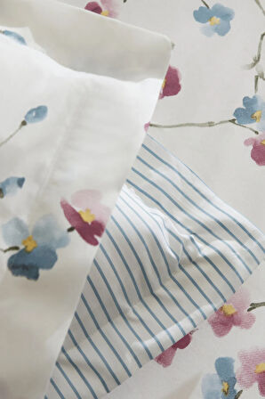 Karaca Home Lilian %100 Pamuk 120 Tel Çift Kişilik Nevresim Takımı Pembe