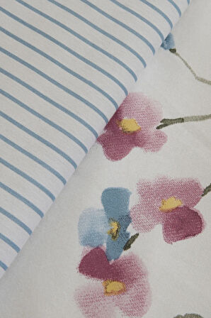 Karaca Home Lilian %100 Pamuk 120 Tel Çift Kişilik Nevresim Takımı Pembe