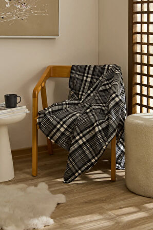 Karaca Home Flanel Throw Tv Battaniyesi Açık Gri