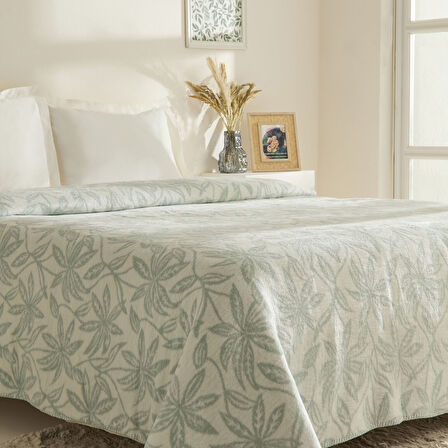 Karaca Home Layla Çift Kişilik Aktilik Battaniye Mint