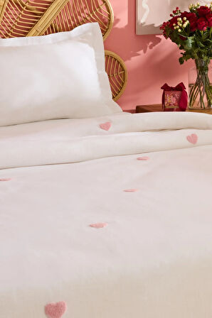 Karaca Home Amour Melody Çift Kişilik Müslin Pike Takımı Beyaz