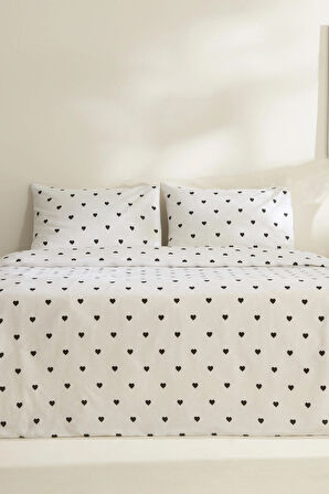 Sarah Anderson Amour Çift Kişilik Nevresim Takımı Siyah