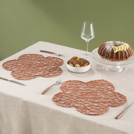 Karaca Home Daisy Amerikan Servisi 2'li Set Turuncu