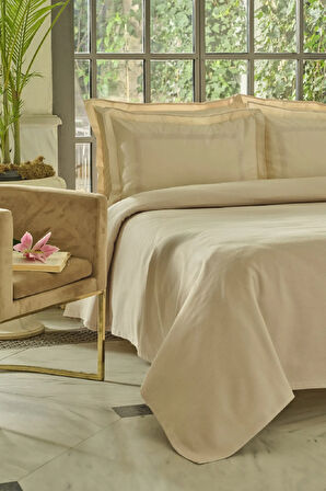 Karaca Home Shanse Nish Set Çift Kişilik Pike Takımı Bej