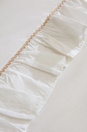 Karaca Home Viento %100 Pamuk Çift Kişilik Nevresim Takımı Beyaz