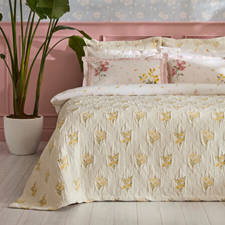 Karaca Home Melina Çift Kişilik Yatak Örtüsü Takımı Multicolor