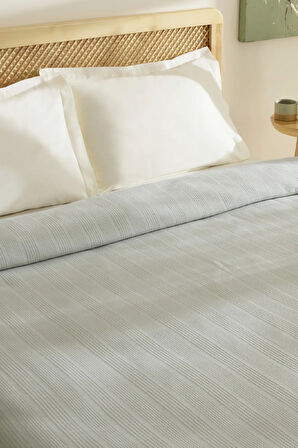 Karaca Home Maye %100 Pamuk Fırfırlı Çift kişilik Tek Pike Mint