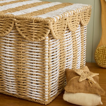 Karaca Home Nelia Kapaklı Organizer Sepet 45x32,5x25 cm